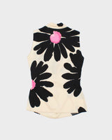 Vintage 2000s Moschino Cheap &amp; Chic Floral Cowl Neck Silk Top - M