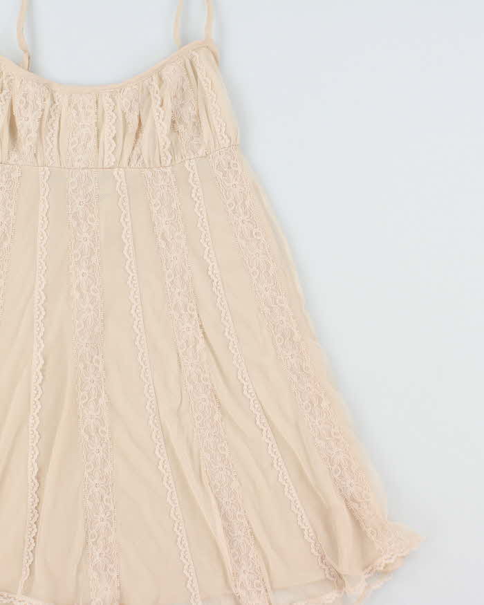 Vintage 1990s Victoria's Secret Lace Babydoll Cami Top - S