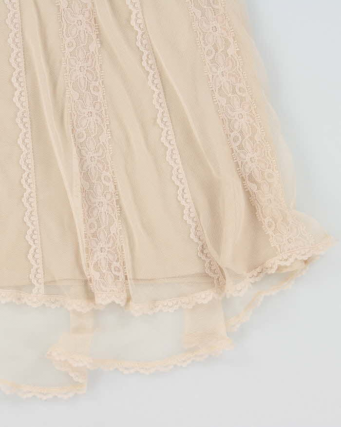 Vintage 1990s Victoria's Secret Lace Babydoll Cami Top - S