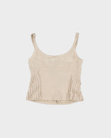 Vintage 1990s Etcetera Silk Hook &amp; Eye Top - M