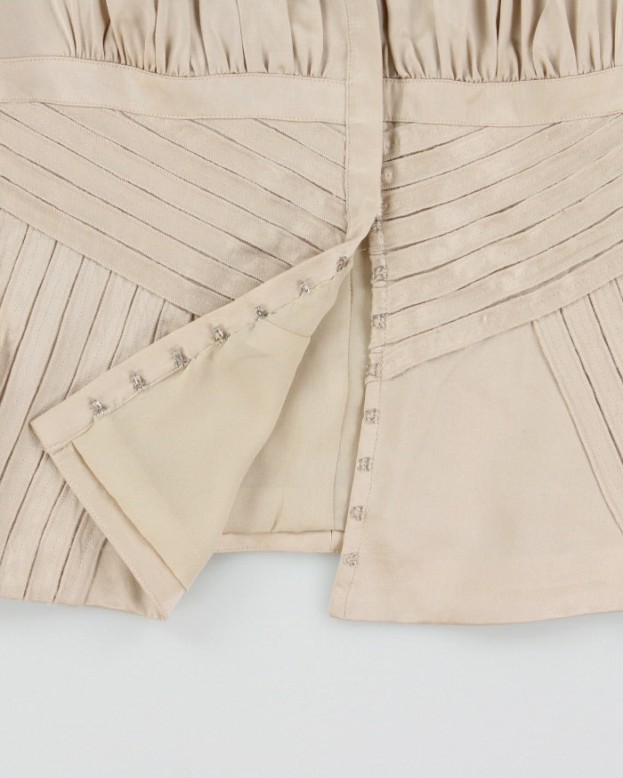 Vintage 1990s Etcetera Silk Hook &amp; Eye Top - M