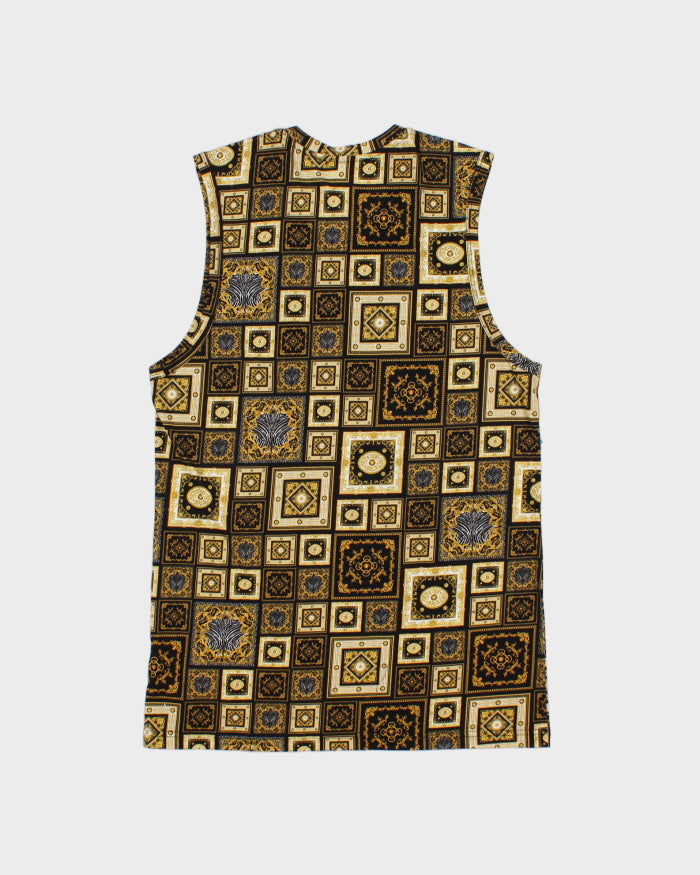 Versace 2016/2017 Beachwear Line Baroque Sleeveless Scoop Neck Top - L