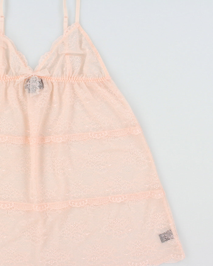 Vintage Y2k 2000s La Senza Lace Babydoll Cami Top - M