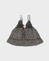 Vintage Y2k 2000s Blush Polka Dot Mesh Cami Top - S