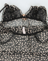 Vintage Y2k 2000s Blush Polka Dot Mesh Cami Top - S