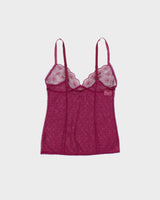Vintage Y2k 2000s Wolford Polka Dot Mesh Cami Top - S
