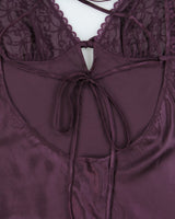 Vintage Y2k 2000s La Vie En Rose Backless Satin Top - S