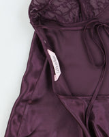 Vintage Y2k 2000s La Vie En Rose Backless Satin Top - S