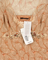 DSWT Y2K 2000s Elie Tahari Silk Beaded Silk Top - L