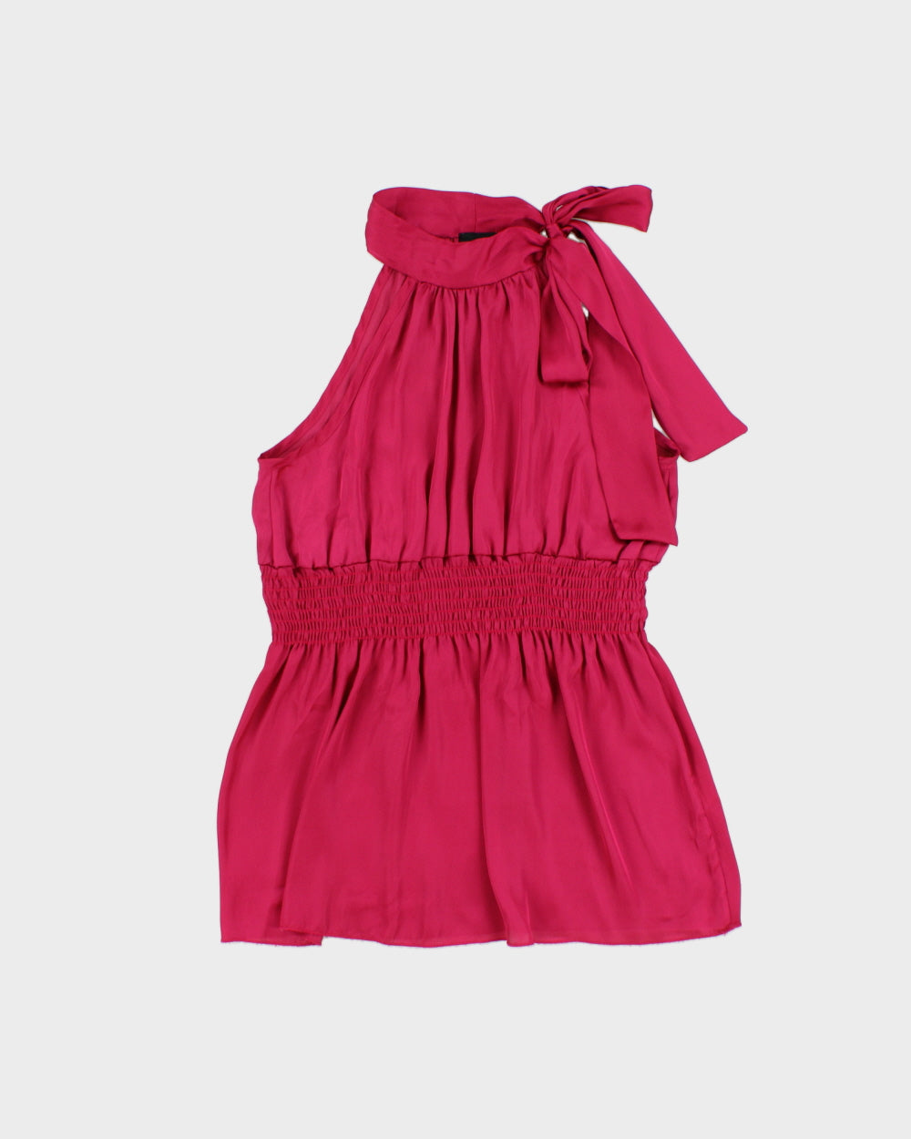 Vintage Y2K 2000s 2b Bebe Satin Sirred High Neck Top - S