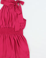 Vintage Y2K 2000s 2b Bebe Satin Sirred High Neck Top - S