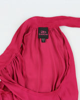 Vintage Y2K 2000s 2b Bebe Satin Sirred High Neck Top - S