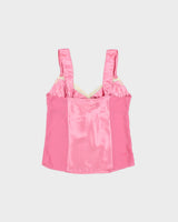 Vintage Y2K 2000s Ben Lynn Mesh Panel Satin Cami Top - M