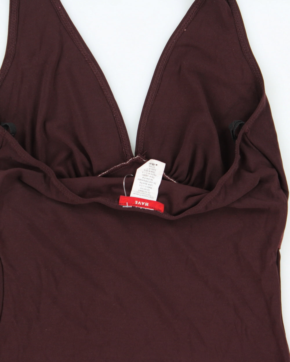 Vintage 1990s Have Satin Tie Slinky Halter Neck Top - S