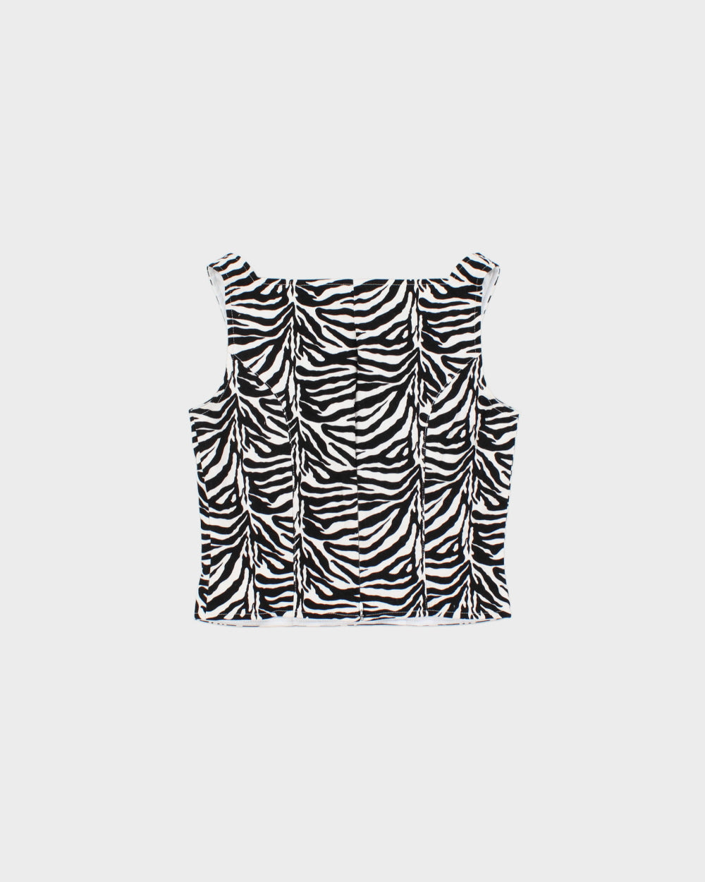 Vintage 1990s Joseph Ribkoff Zebra Print Structured Top - S