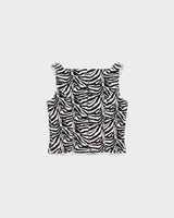 Vintage 1990s Joseph Ribkoff Zebra Print Structured Top - S
