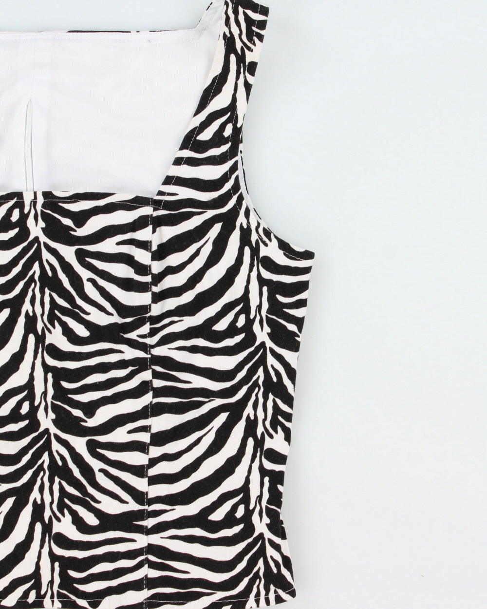 Vintage 1990s Joseph Ribkoff Zebra Print Structured Top - S