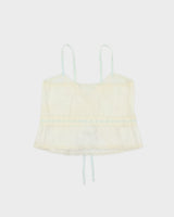 Vintage 1970s Classics Sheer Lace Trim Cami - S
