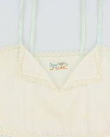 Vintage 1970s Classics Sheer Lace Trim Cami - S