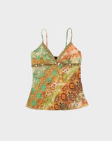 Vintage Y2K 2000s Icon U.S.A Semi Sheer Sequin Detail Cami Top - S