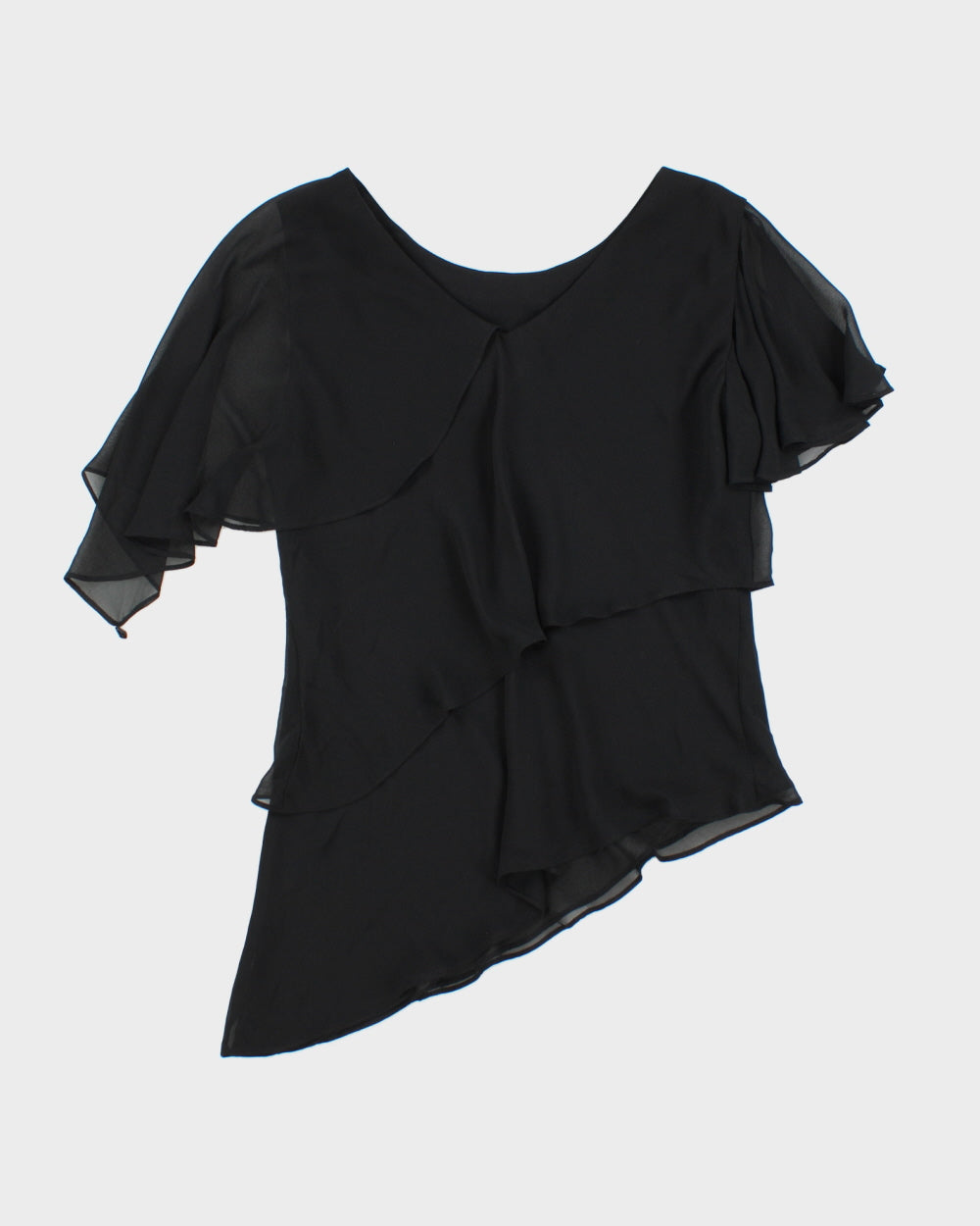 Vintage 1990s Bellessa Tiered Layer Floaty Top - L