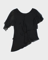 Vintage 1990s Bellessa Tiered Layer Floaty Top - L