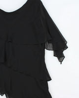 Vintage 1990s Bellessa Tiered Layer Floaty Top - L