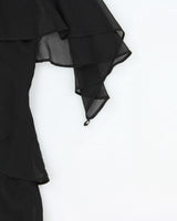 Vintage 1990s Bellessa Tiered Layer Floaty Top - L