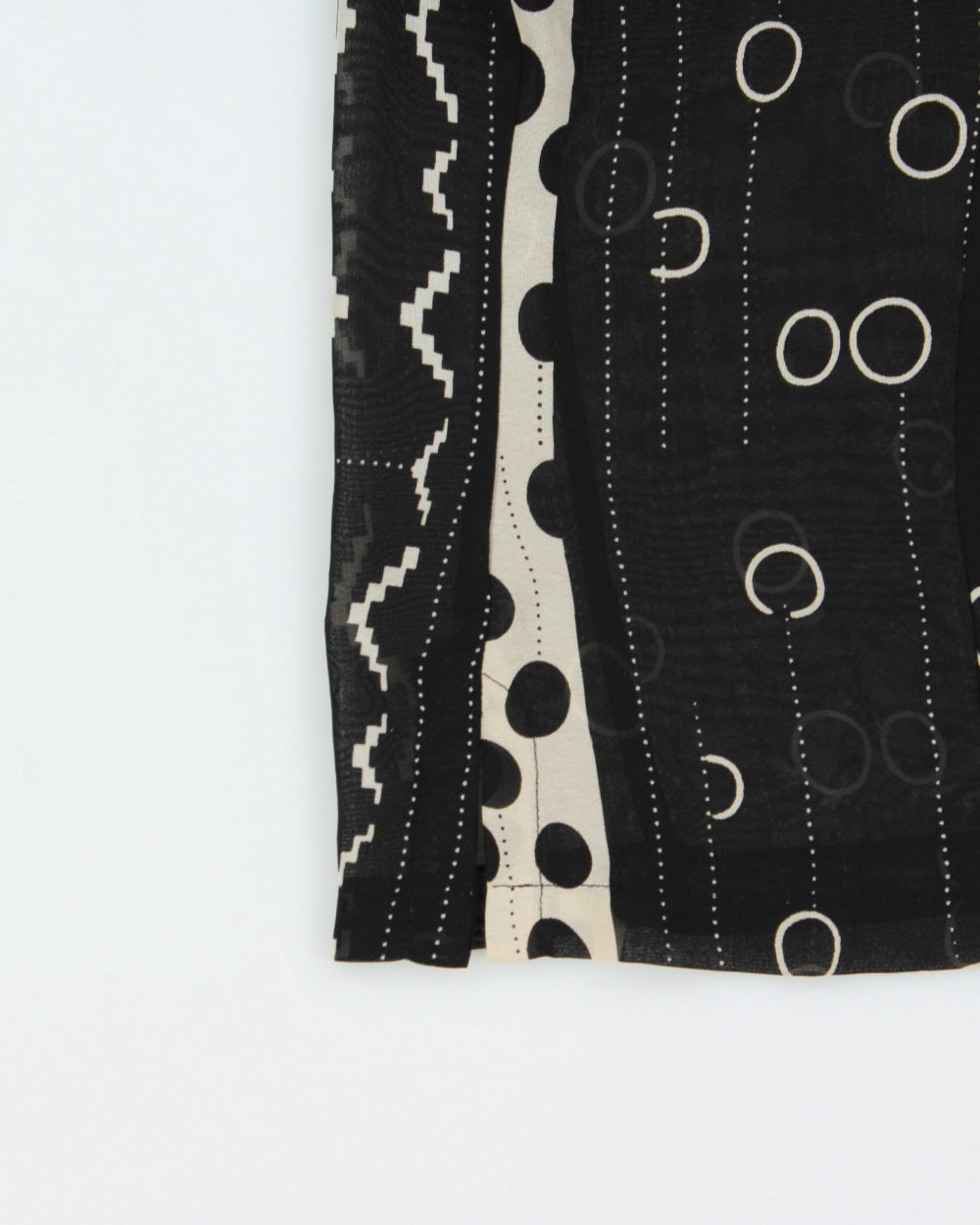 Vintage 1990s Della Spiga Mesh Pattern Blouse - L