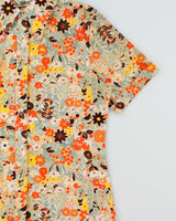 Vintage 1970s Sears 'The Comfort Shirt' Floral Blouse - L