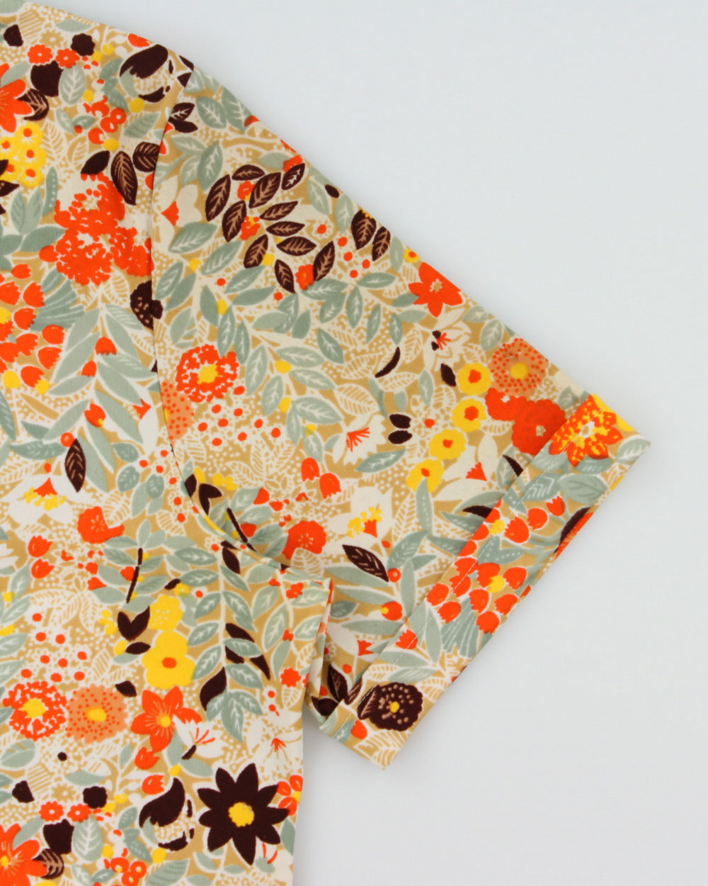 Vintage 1970s Sears 'The Comfort Shirt' Floral Blouse - L