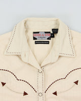 Vintage 1990s Brooks &amp; Dunn By Panhandle Slim Western Snap Button Blouse - M