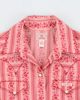 Vintage 1990s Lucky Brand Western Pear Snap Button Blouse - M