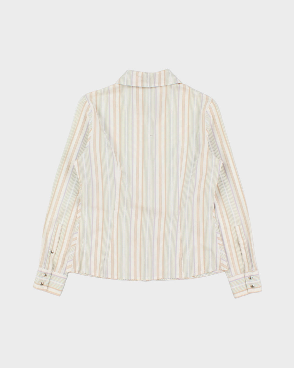 Vintage 2000s Vesa's Embossed Stripe Blouse - M