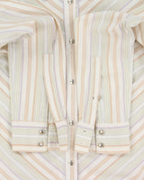 Vintage 2000s Vesa's Embossed Stripe Blouse - M