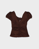 Vintage Y2K 2000s Ibis Ruched Backless Top - S