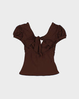 Vintage Y2K 2000s Ibis Ruched Backless Top - S