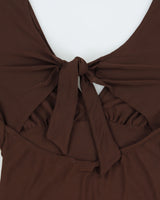 Vintage Y2K 2000s Ibis Ruched Backless Top - S