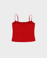 Vintage 1990s Sirens Embroidered Cami Top - S