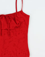 Vintage 1990s Sirens Embroidered Cami Top - S
