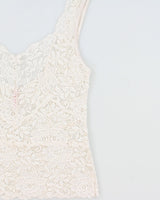 Vintage 1990s Beldona Lace Cami Top - M