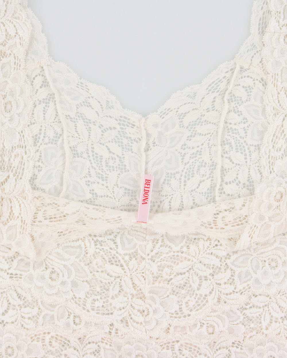 Vintage 1990s Beldona Lace Cami Top - M