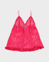 Vintage Y2K 2000s La Senza Mesh Ruffle trim Cami Top - M