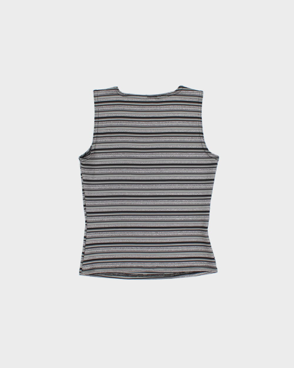 Vintage Y2K 2000s Pariscope Boat Neck Glitter Stripe Top - M