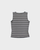 Vintage Y2K 2000s Pariscope Boat Neck Glitter Stripe Top - M