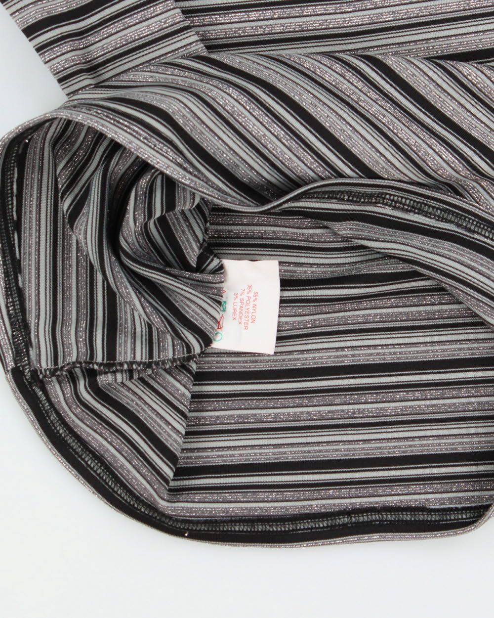 Vintage Y2K 2000s Pariscope Boat Neck Glitter Stripe Top - M