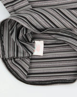 Vintage Y2K 2000s Pariscope Boat Neck Glitter Stripe Top - M