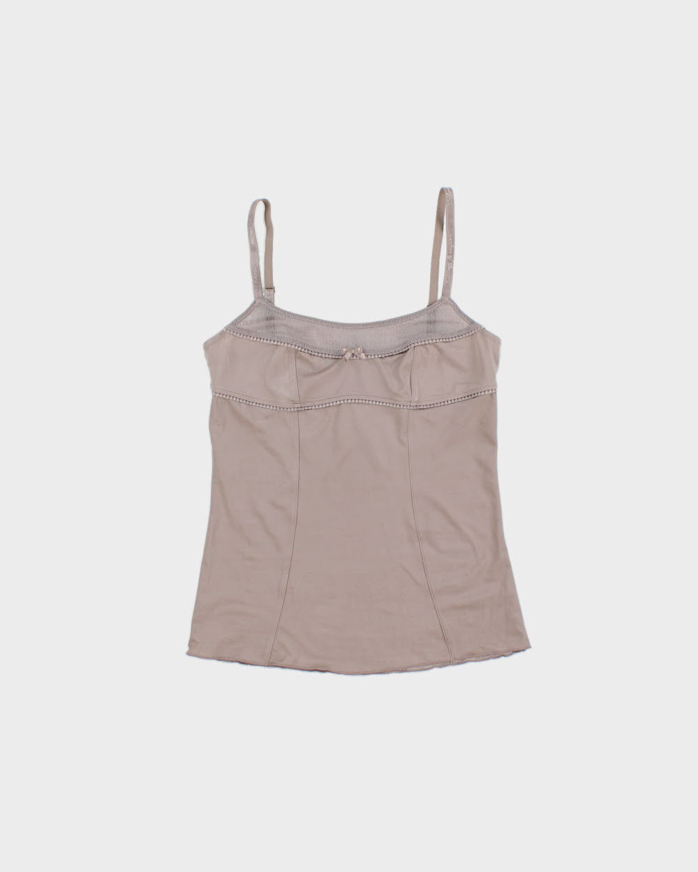 Vintage Y2K 2000s Benetton Slinky Mesh Back Cami Top - S