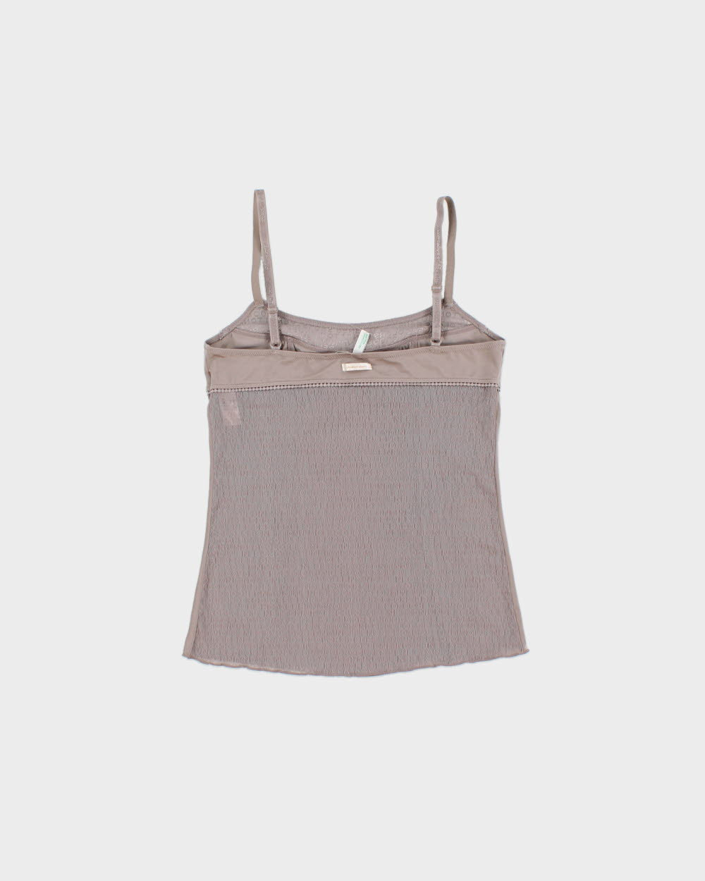 Vintage Y2K 2000s Benetton Slinky Mesh Back Cami Top - S