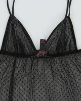 Vintage Y2K 2000s La Senza Polka Dot Babydoll Mesh Cami Top - M